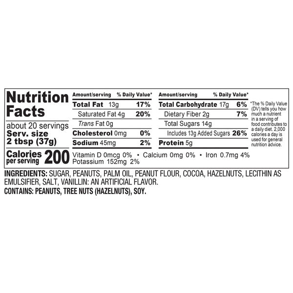 Nutella Peanut Spread with Cocoa, 26.5 oz, 2-count