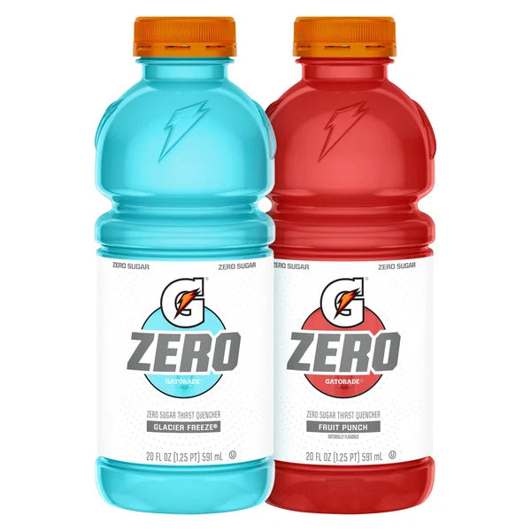 Gatorade Zero Thirst Quencher, Variety Pack, 20 fl oz, 24 ct