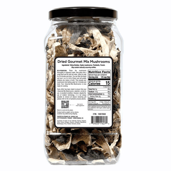 The Wild Mushroom Co Dried Gourmet Mix Mushrooms, 12 oz