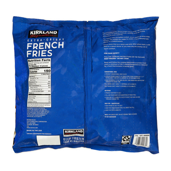 Kirkland Signature Extra Crispy French Fries, 5 lbs