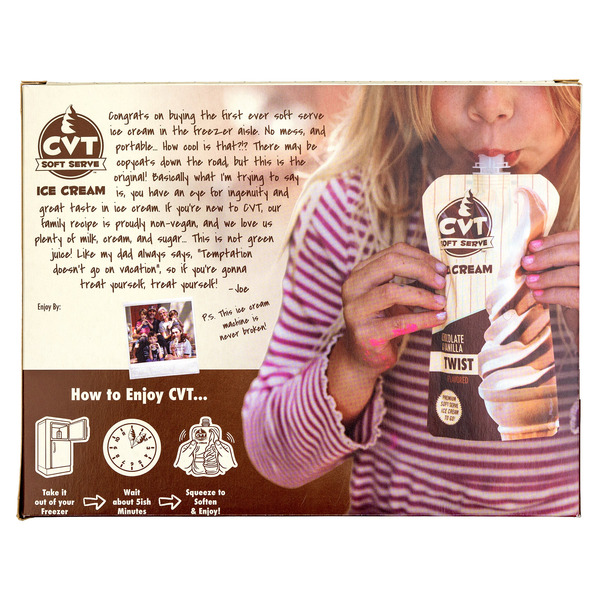 CVT Soft Serve Ice cream Twist, 6 fl oz, 6-count