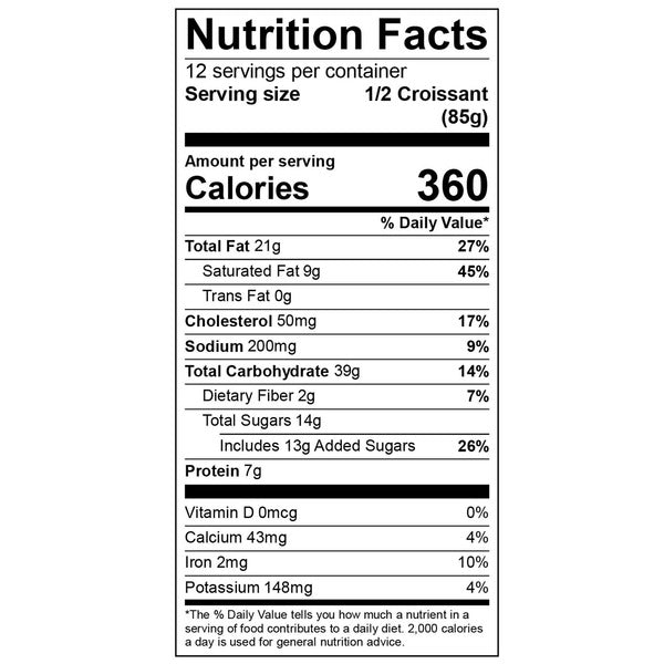 Kirkland Signature Almond Croissant Pastry, 6-count ($2.13 / lb)