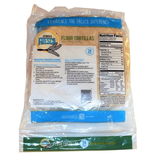 La Tortilla Fresca Flour Tortillas, 24-count