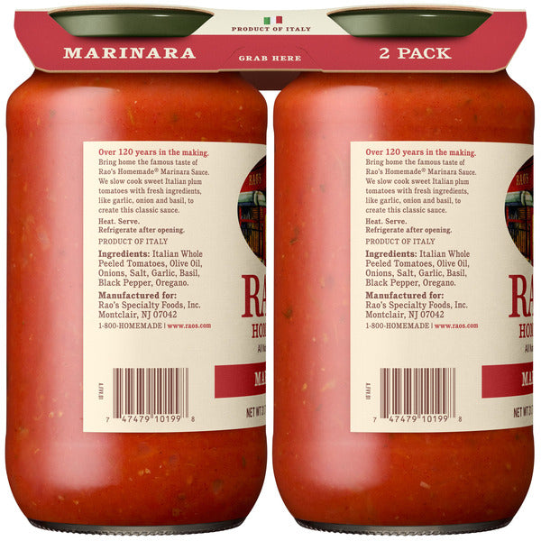Rao's Marinara Sauce, 31.7 oz, 2-count