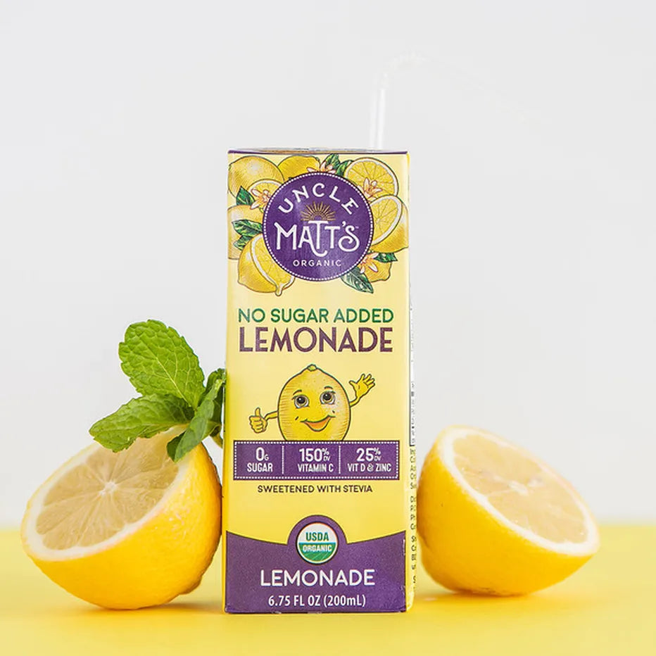 Uncle Matt's Organic Lemonade Juice Boxes, 8 Count