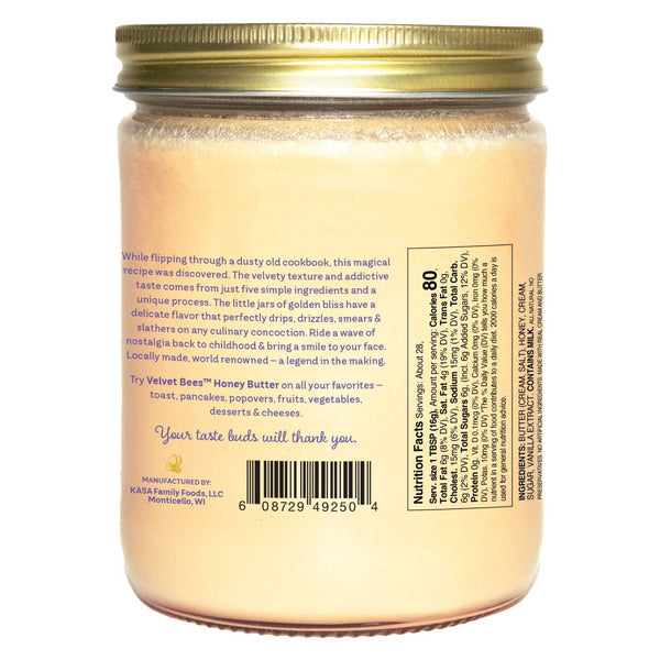 Velvet Bees Honey Butter, 16 oz