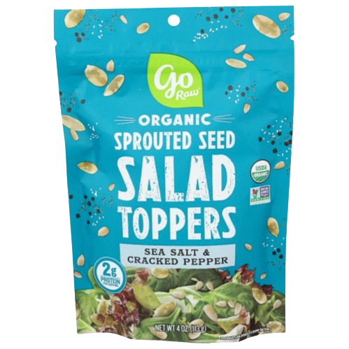 Go Raw Organic Sprouted Seed Salad Toppers Sea Salt & Cracked Pepper, 4 oz