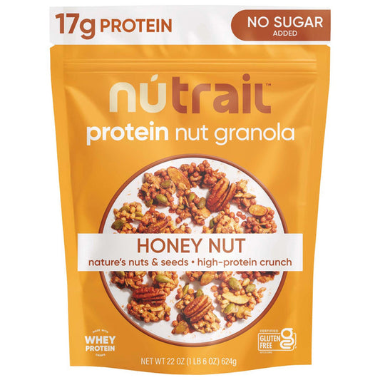 NuTrail 17g Protein Nut Granola, Honey Nut, 22 oz