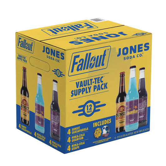 Jones Soda Co. Fallout Vault-Tec Supply Pack, 12 fl oz, 12-count