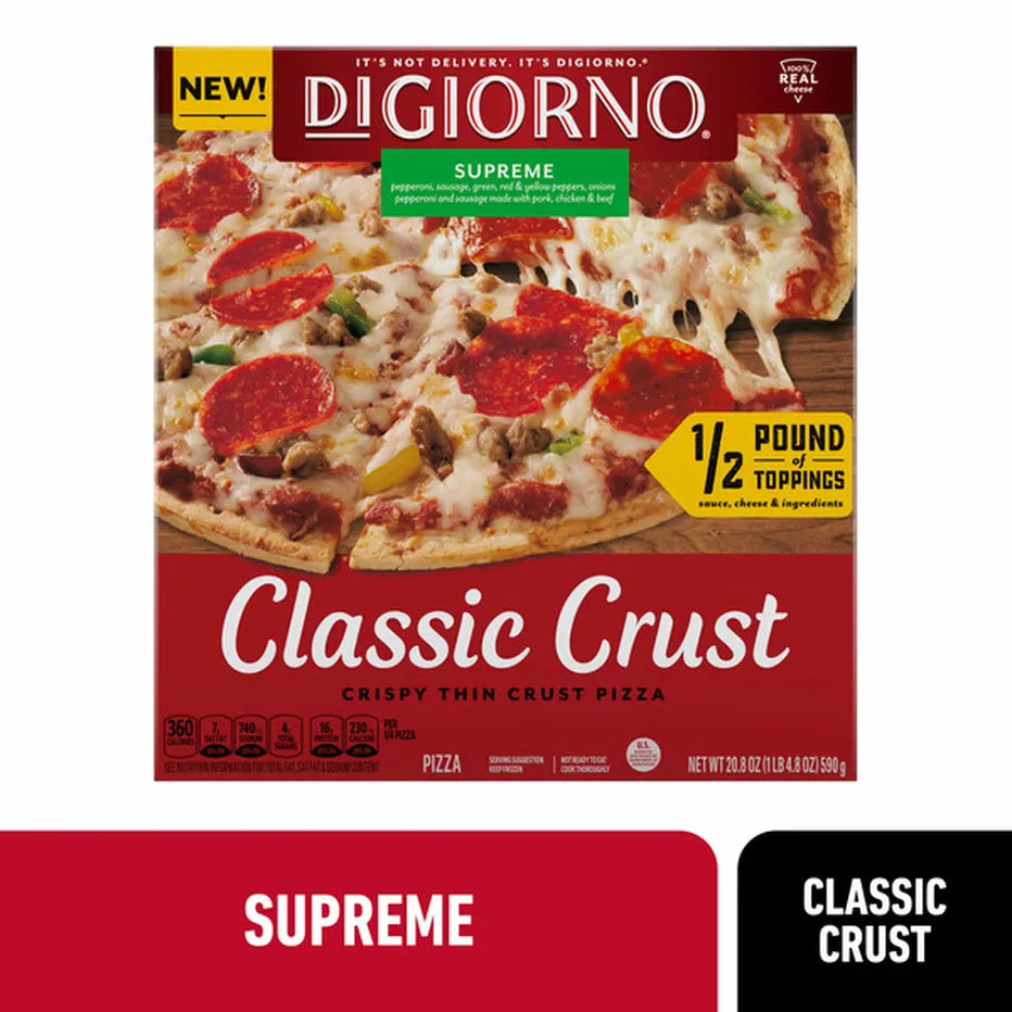 Digiorno Frozen Classic Crust Supreme Pizza, 20.8 oz