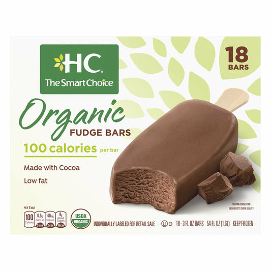 Healthy Choice Organic Fudge Bars, 3 fl oz, 18-count