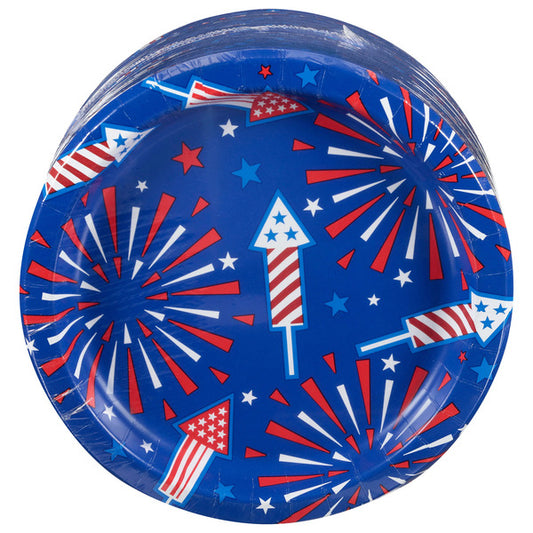 Pizazz 10" Patriotic Plates, 100-count