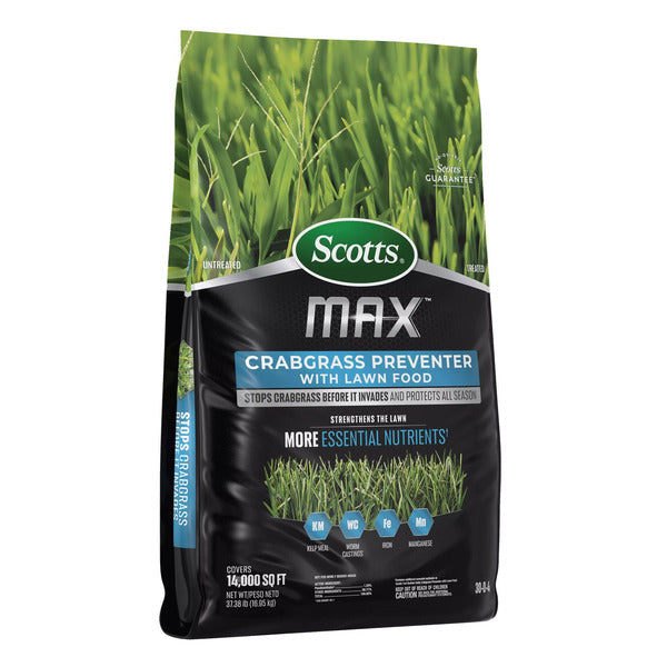 Scotts MAX Crabgrass Preventer with Lawn Food, 14,000 Sq. Ft.
