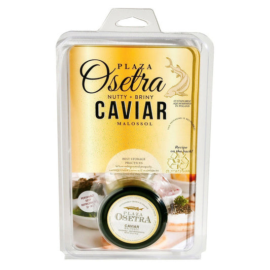 Plaza Osetra, Farmed Caviar Malossol, Nutty + Briny, 1.76 oz