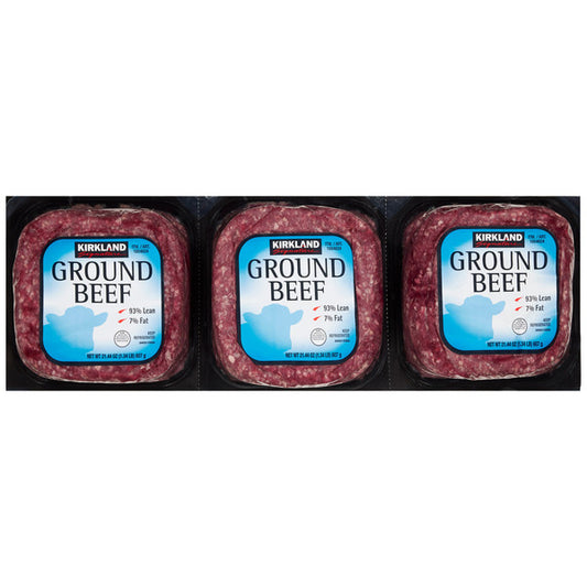 Kirkland Signature Ground Beef, 1.33 lbs, 3-count