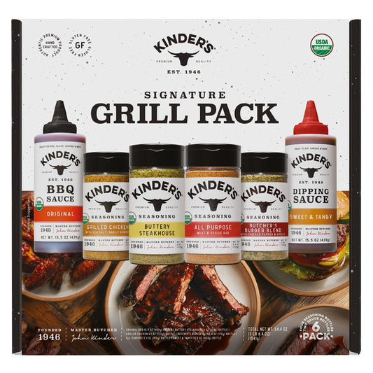 Kinder's Organic Signature Grill Variety Pack, 54.4 oz