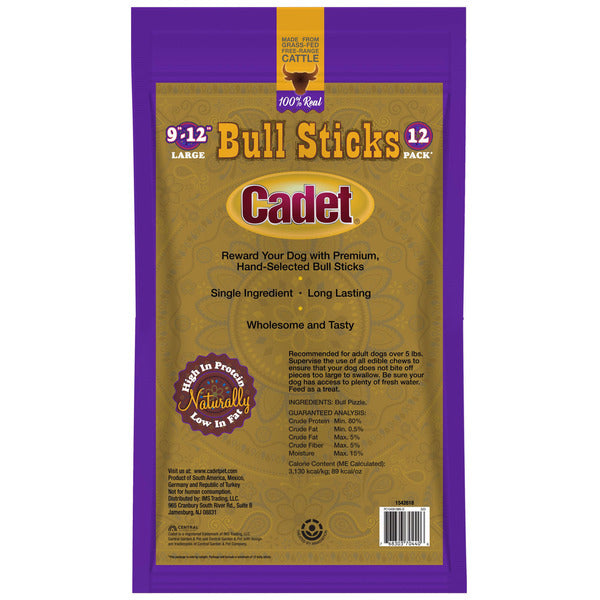 Cadet Bully Sticks, 12-count