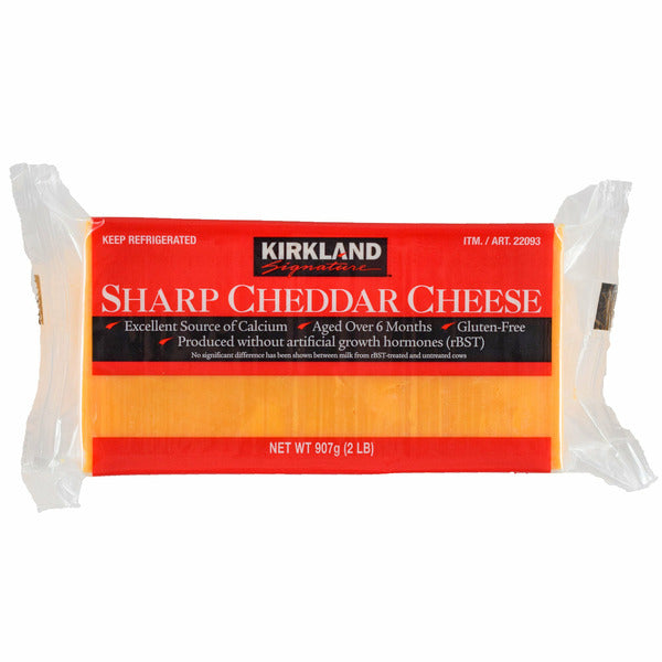 Kirkland Signature Sharp Cheddar Cheese, 2 lb