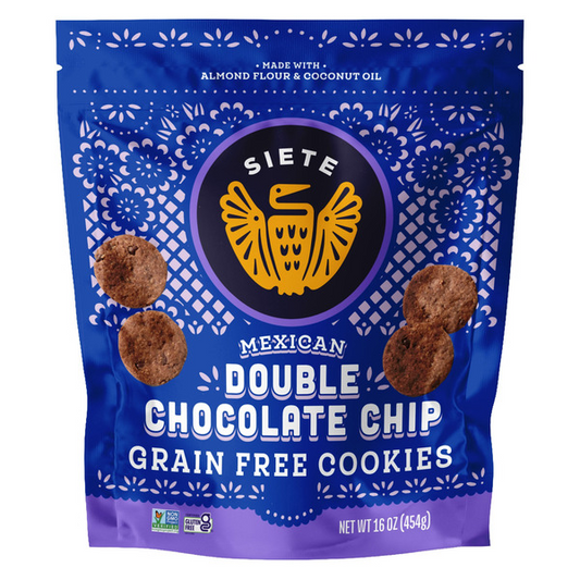 Siete Mexican Double Chocolate Chip Cookies, 16 oz