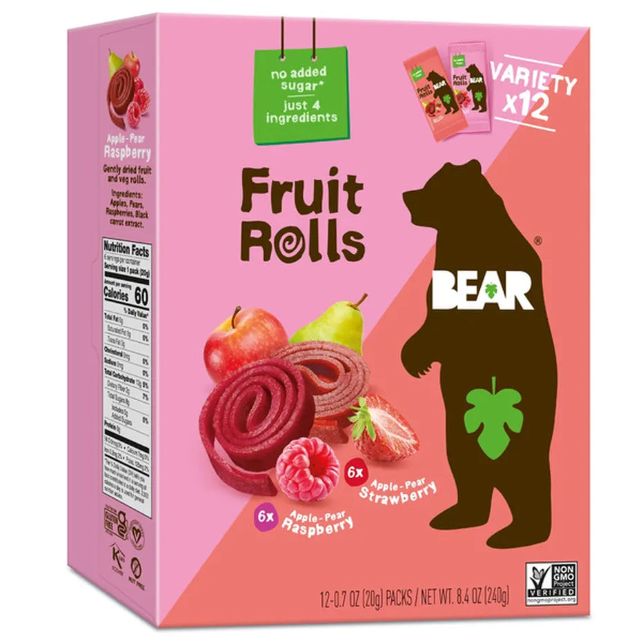 Bear Yoyo Strawberry Fruit Rolls, 8.4 oz