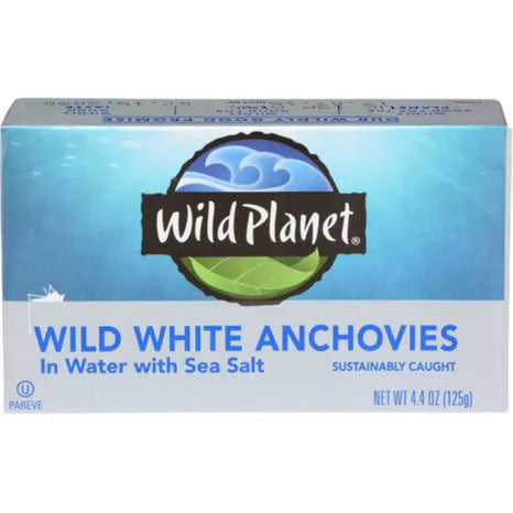Wild Planet Wild White Anchovies in Water, 4.4 oz