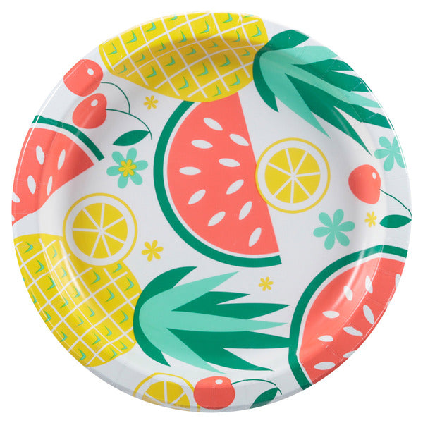 Pizazz 10-Inch Paper Plates, 100-count (Summer)