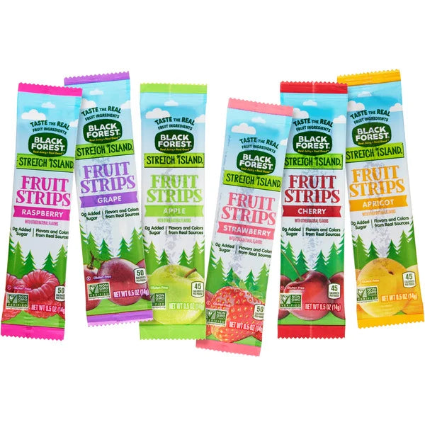 Black Forest Stretch Island Fruit Strips, Variety Pack, 0.5 oz, 50 ct