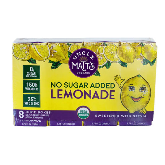 Uncle Matt's Organic Lemonade Juice Boxes, 8 Count