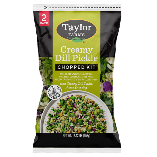 Taylor Farms Creamy Dill Bagged Chopped Salad Kit, 12.42 oz, 2-count