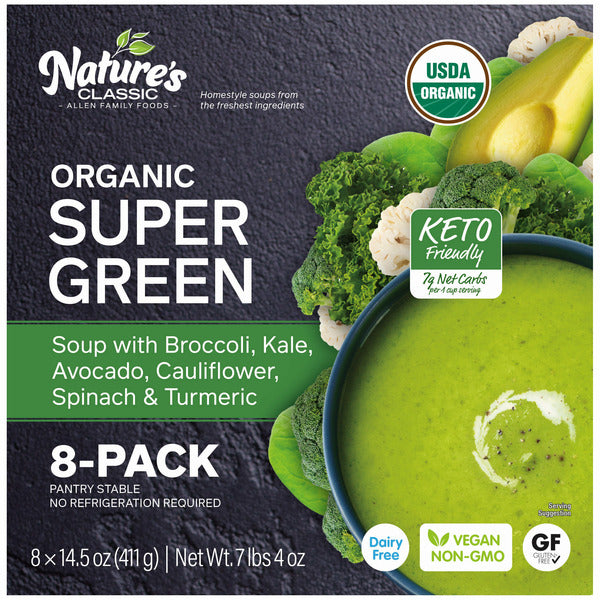 Organic Super Green Keto Soup 14.5 oz, 8-count