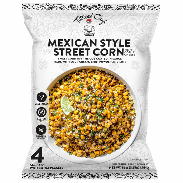 Tattooed Chef Mexican Style Street Corn, 12 oz, 4 count