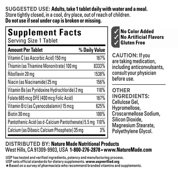 Nature Made Super B-Complex, 460 Tablets