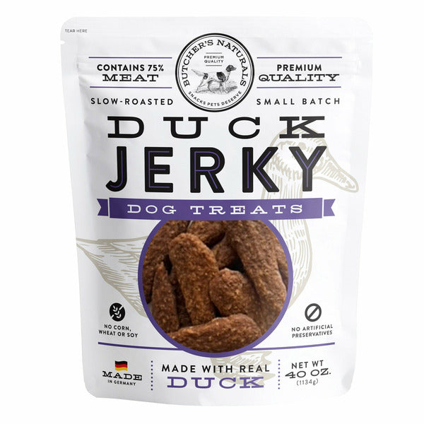 Butchers Naturals Duck Jerky Dog Treats, 40 oz