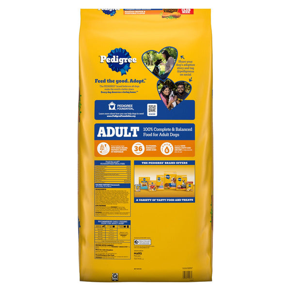 Pedigree Roasted Chicken & Vegetable Flavor Adult Dog Food, 50 lb