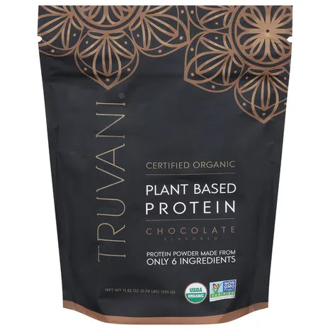 Truvani Organic Chocolate Plant Based Protein, 11.82 oz