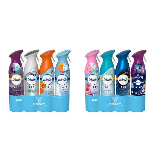 Febreze Air Refresher, Variety Pack, 8.8 oz, 4-count, Assorted Scents