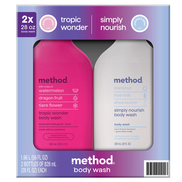 Method Body Wash, (2) 28 fl oz