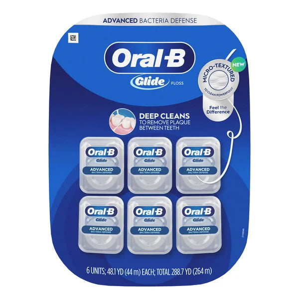 Oral-B Glide Advanced Multi-Protection Floss, 6 Pack