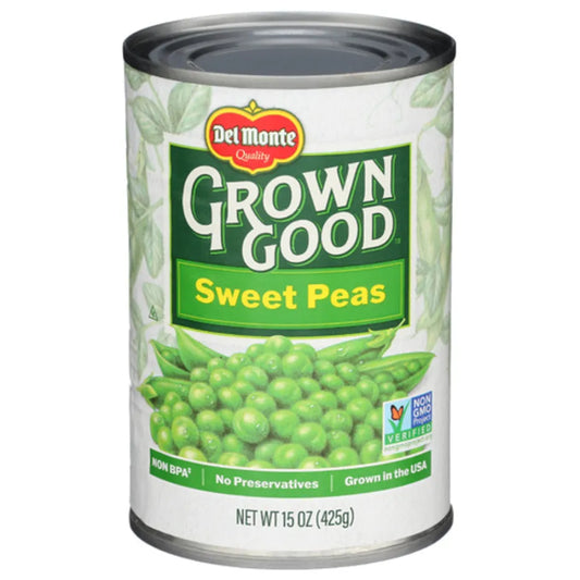 Del Monte Grown Good Sweet Peas, 15 oz