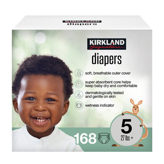 Kirkland Signature Diaper Size 5, 168-count