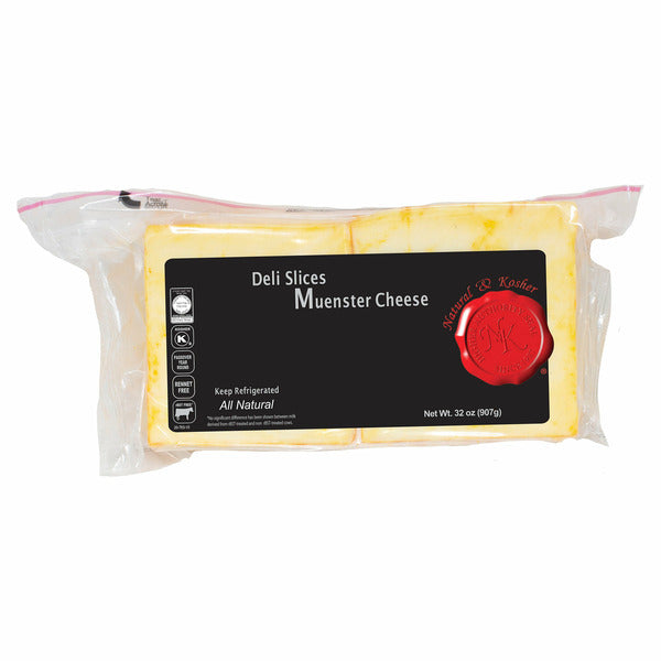 Natural & Kosher Muenster Cheese, Deli Slices, 32 oz