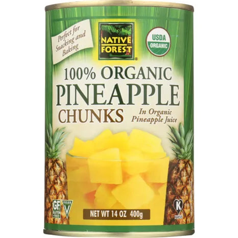 Native Forest Organic Pineapple Chunks, 14 oz