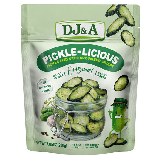 DJ&A Pickle-Licious Cucumber Crisps, 7.05 oz