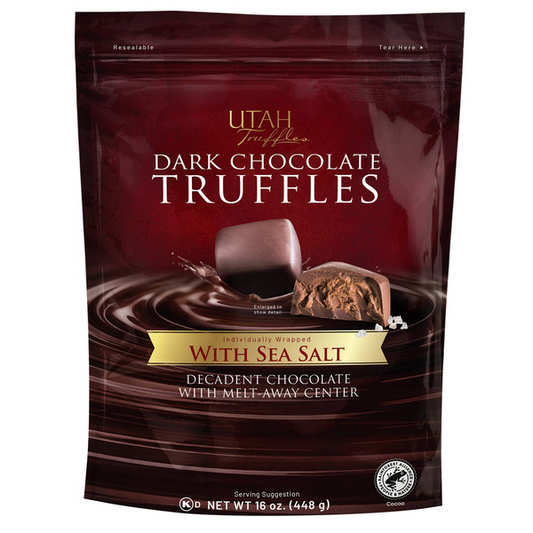 Utah Truffles Sea Salt Dark Chocolate, 16 oz