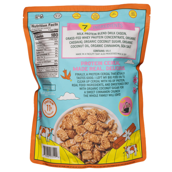 Lovebird Cinnamon Crunch Protein Cereal, 16 oz