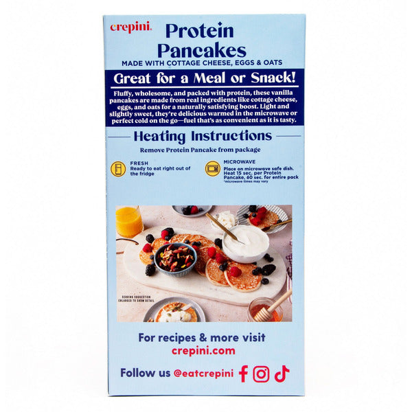 Crepini Cottage Cheese Protein Pancakes, 20-count