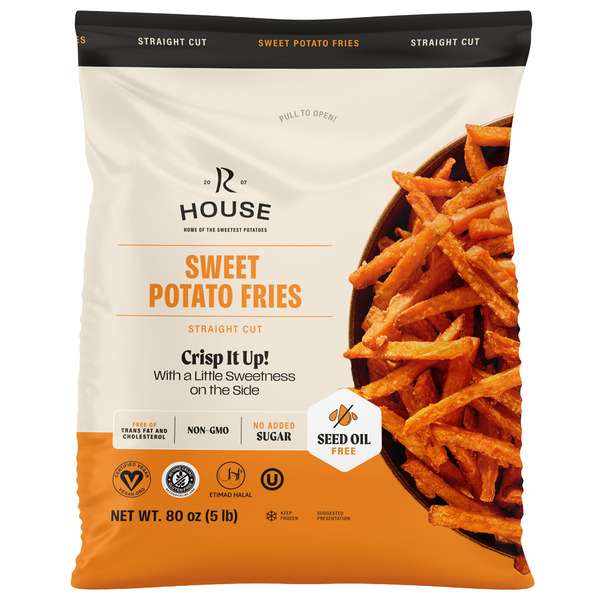Russet House Straight Cut Sweet Potato Fries, 5 lbs