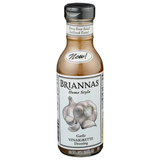 Briannas Garlic Vinagrette Dressing 12oz