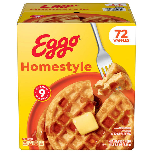 Eggo Homestyle Waffles, 72-count