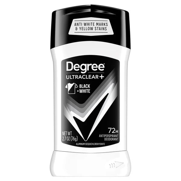 Degree Men UltraClear+ Antiperspirant Deodorant, Black & White, 2.7 oz, 5 Count
